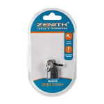 Zenith 20mm Iron Padlock, with 3 Keys